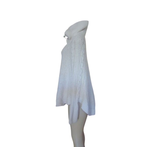 UGG Australia Womens Cream Knit Button-Up Cape Sweater XS/S - Picture 9 of 14